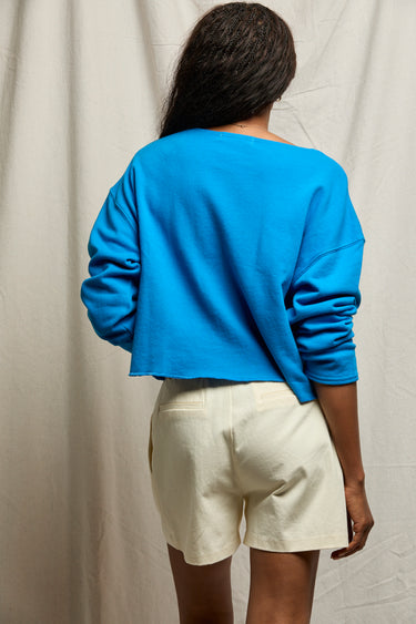 Briana French Terry Long Sleeve-Cobalt