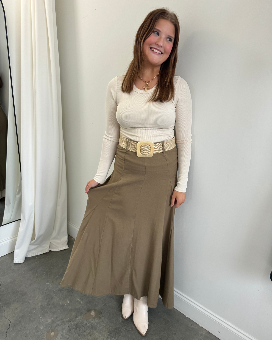 Clouet Skirt-Toast