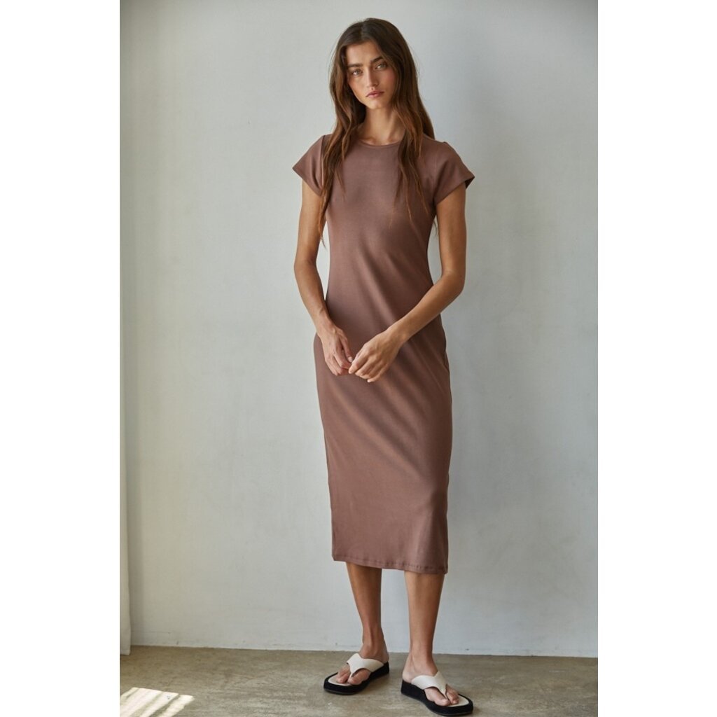 Short Sleeve Bodycon Midi Dress – Ro & Co