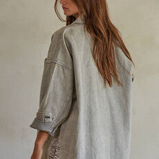 Woven Cotton Washed Denim Jacket
