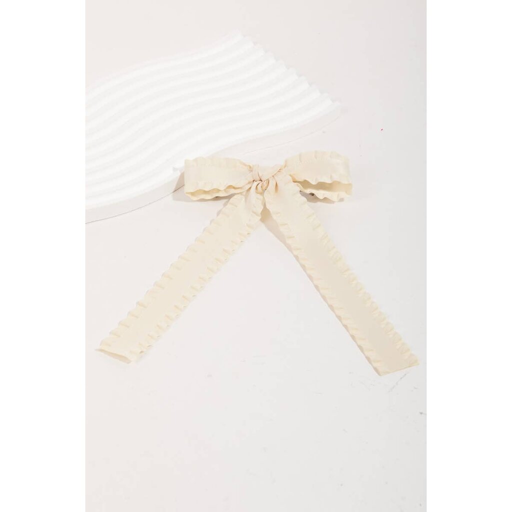 Wavy Bow Hair Clip