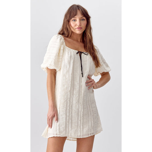 Felina Puff Sleeve Mini Dress