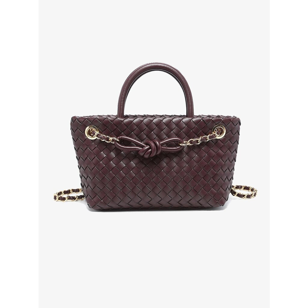 Fallon Woven Satchel Bag