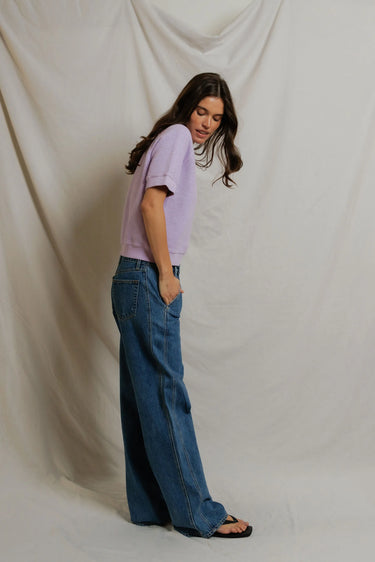 Kennedy Fleece Short Sleeve-Ultraviolet