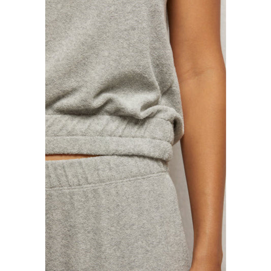 Ellie Loop Terry Tank Heather Grey
