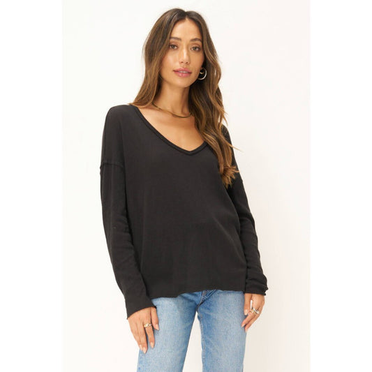 Get Up And Go Longsleeve- True Black