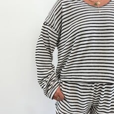 Hometown Textured Stripe Hoodie XS