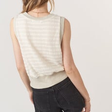 Ingrid Button Front Textured Tank