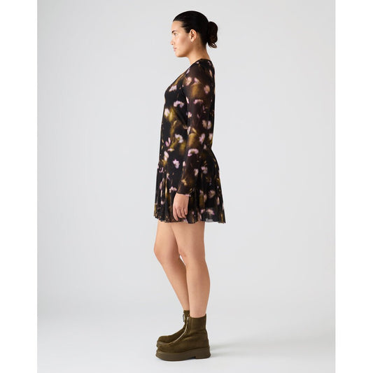 Bliss Dress-Black Floral