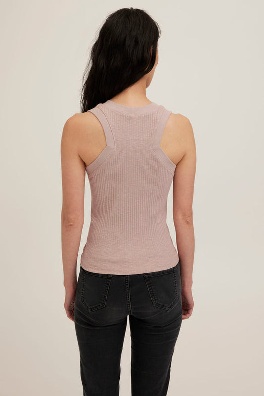 Player Racerback Rib Tank - Dusty Lilac