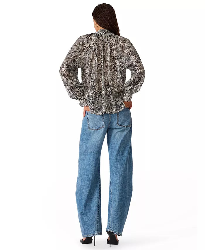 Violette Top-Leopard