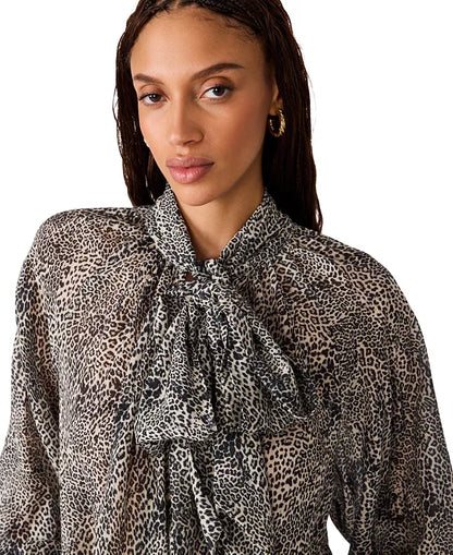 Violette Top-Leopard