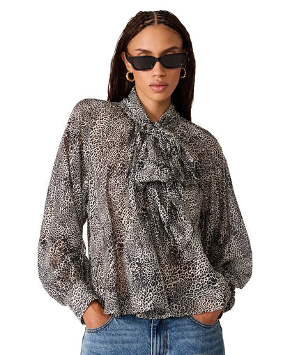 Violette Top-Leopard