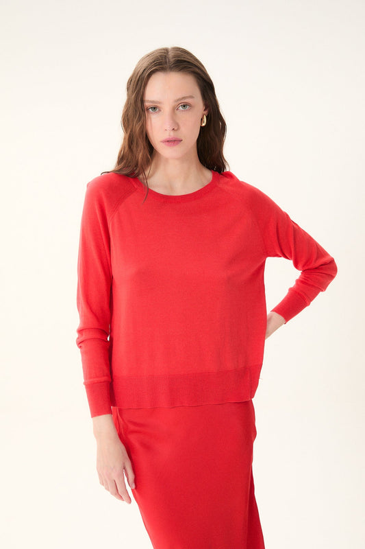 Formentera Sweater-Red