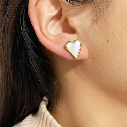 Aubrey Heart Studs