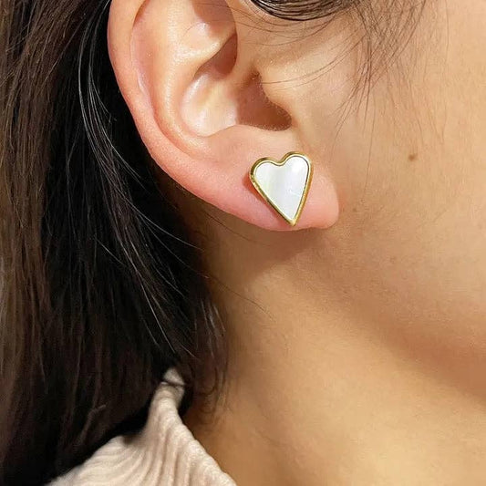 Aubrey Heart Studs