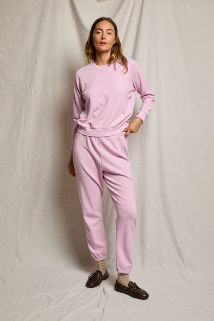 French Terry Easy Sweatpant-Sugar Pink