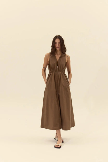 Rubbens Dress-Chocolate