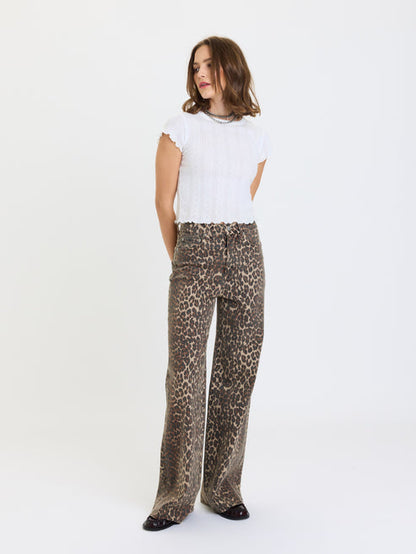 Far Out High Rise Wide Leg-Cool Cat
