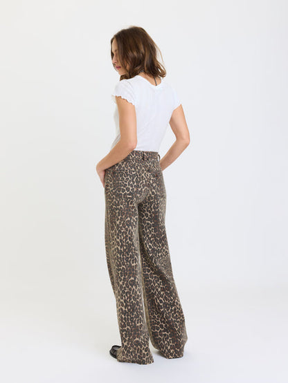 Far Out High Rise Wide Leg-Cool Cat