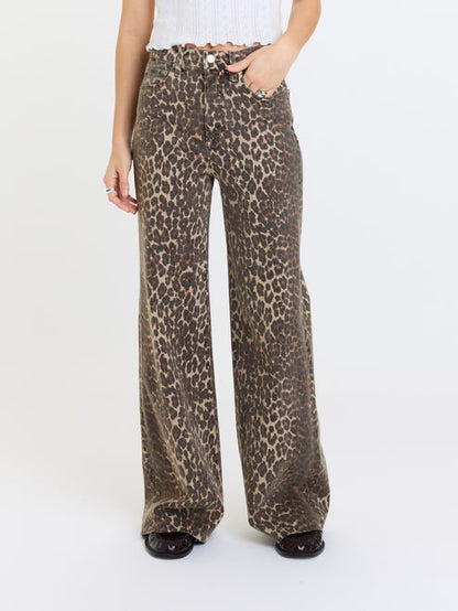Far Out High Rise Wide Leg-Cool Cat