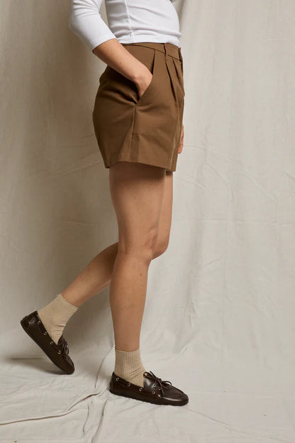 Mei Twill Shorts-Mocha
