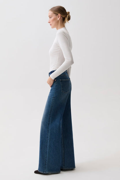 Vivian Mid Rise Wide Leg