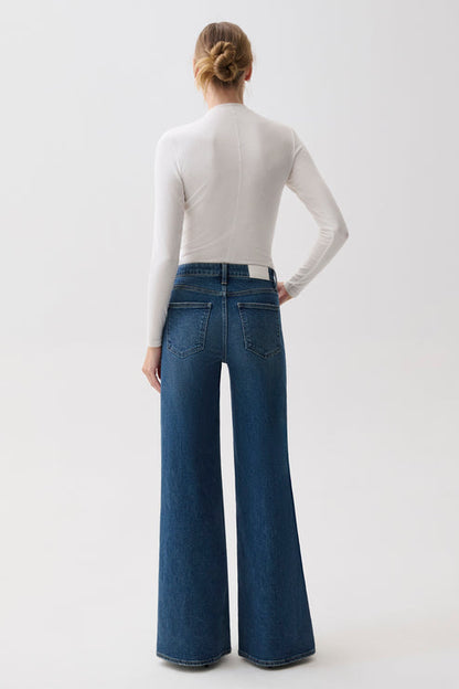 Vivian Mid Rise Wide Leg