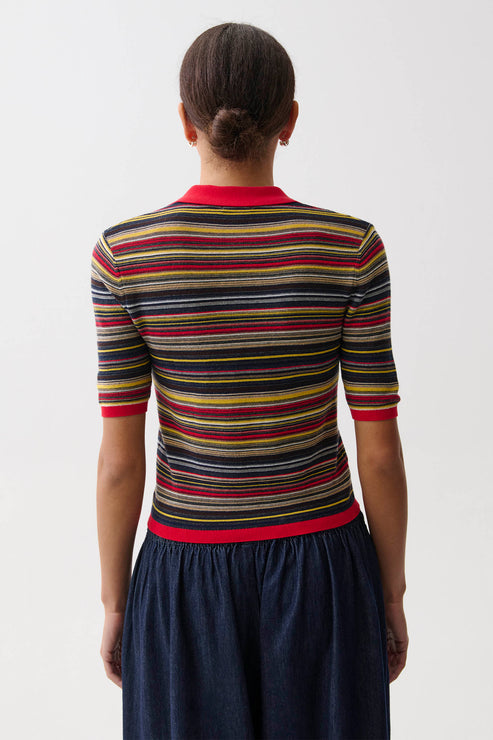 Ashlee Short Sleeve Polo Sweater