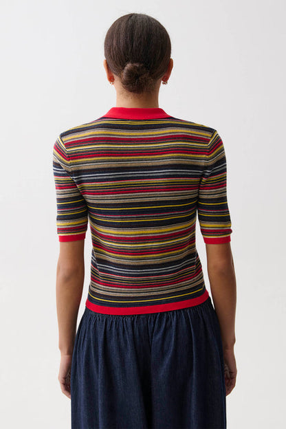 Ashlee Short Sleeve Polo Sweater