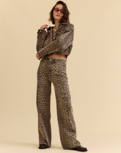 Far Out High Rise Wide Leg-Cool Cat