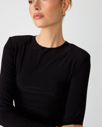 Seline Knit Top-Black