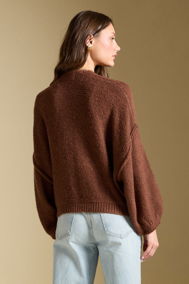Aden Sweater-Chocolate