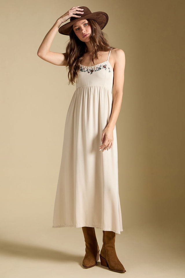Peni Midi Dress-Bone