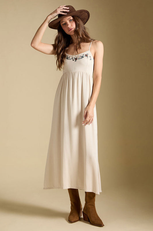 Peni Midi Dress-Bone