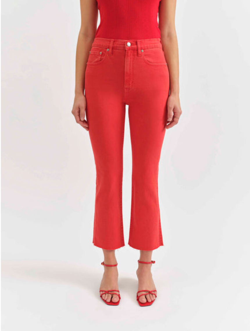 Shy Girl Raw Cut High Rise- Cherry