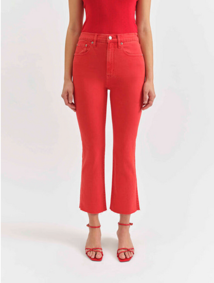 Shy Girl Raw Cut High Rise- Cherry