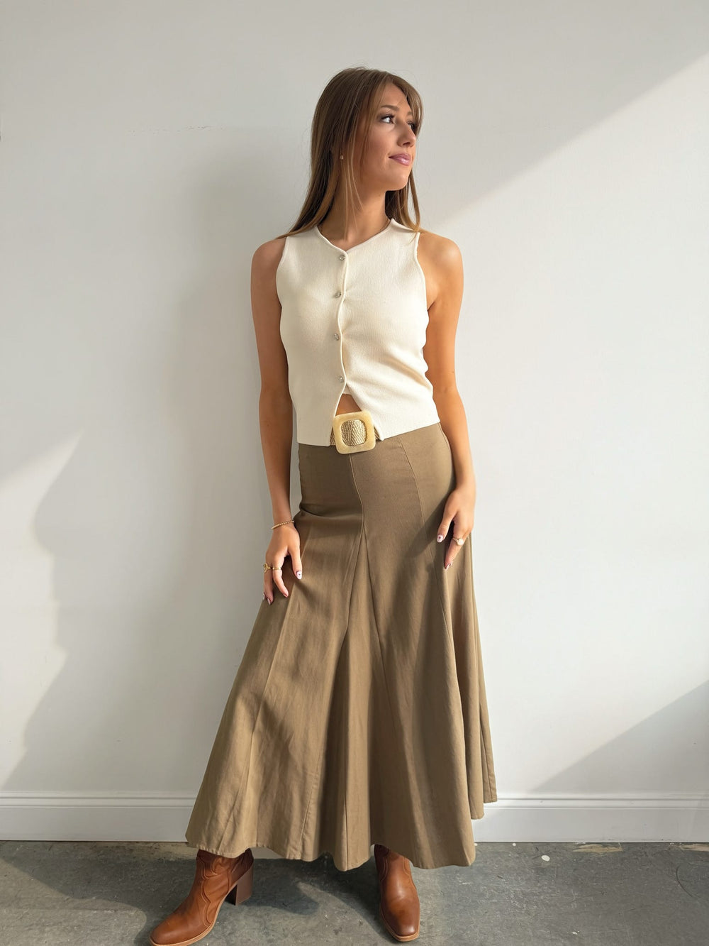 Clouet Skirt-Toast