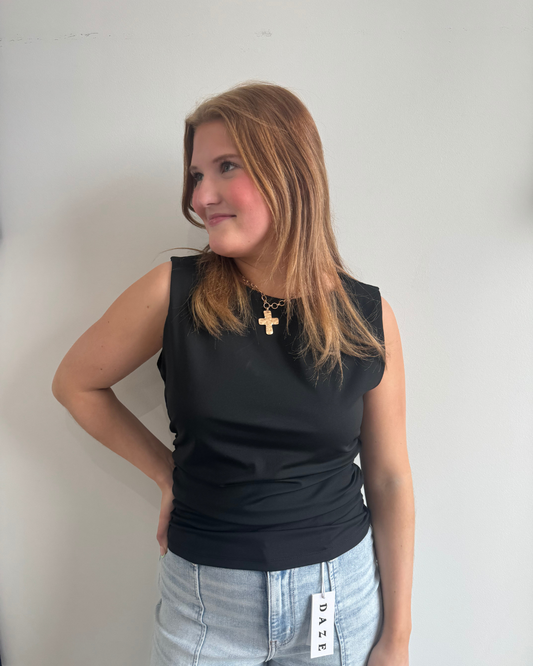 Adair Knit Top-Black