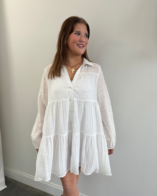 Gomera Dress-Off White