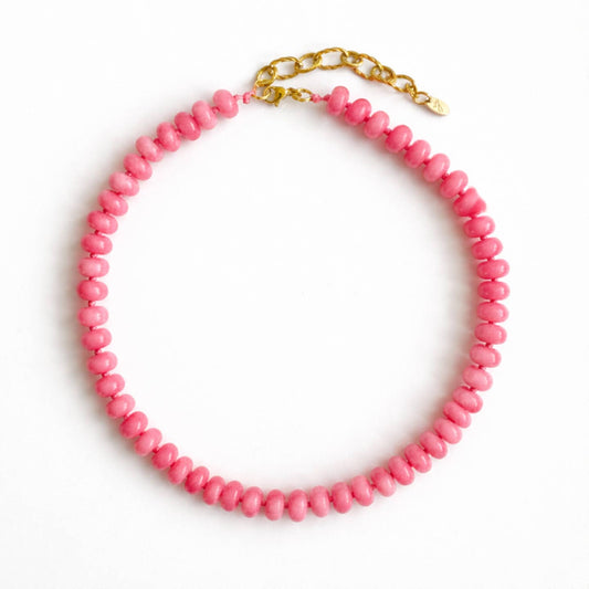 Refined Stone Bead Necklace