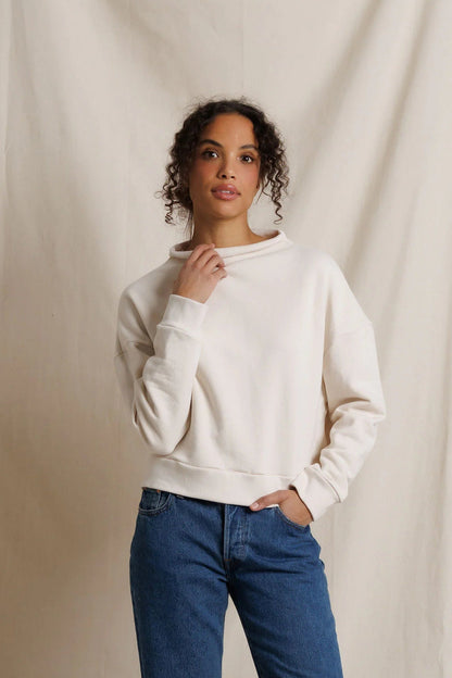 Arden Mock Neck-Sugar