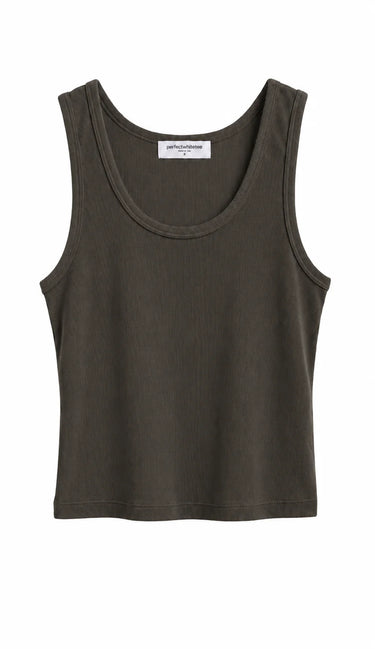 Blondie Tank-Dark Olive