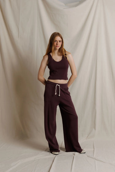 Noa Pocket Pant-Cherry Lacquer