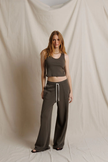 Blondie Tank-Dark Olive