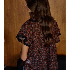 Floral Collared Top