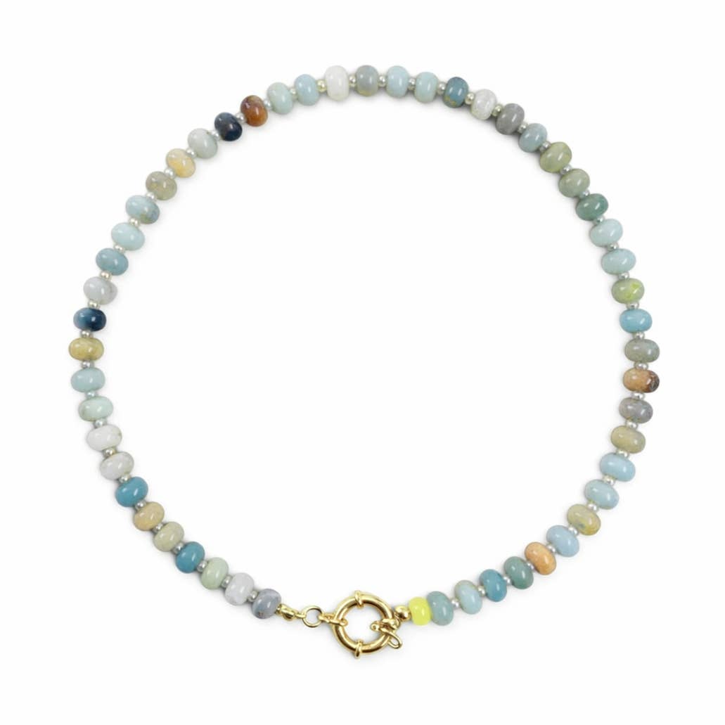 Santorini Beaded Toggle Necklace