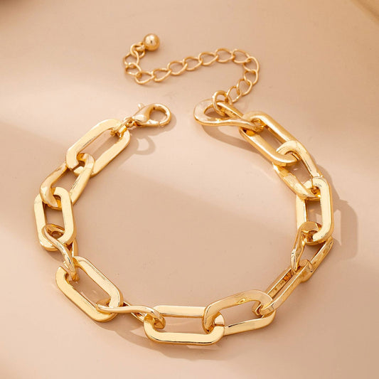 Bold Chunky Gold Link Bracelet