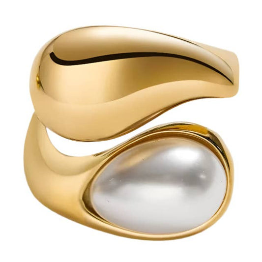Cami Pearl Stacked Ring