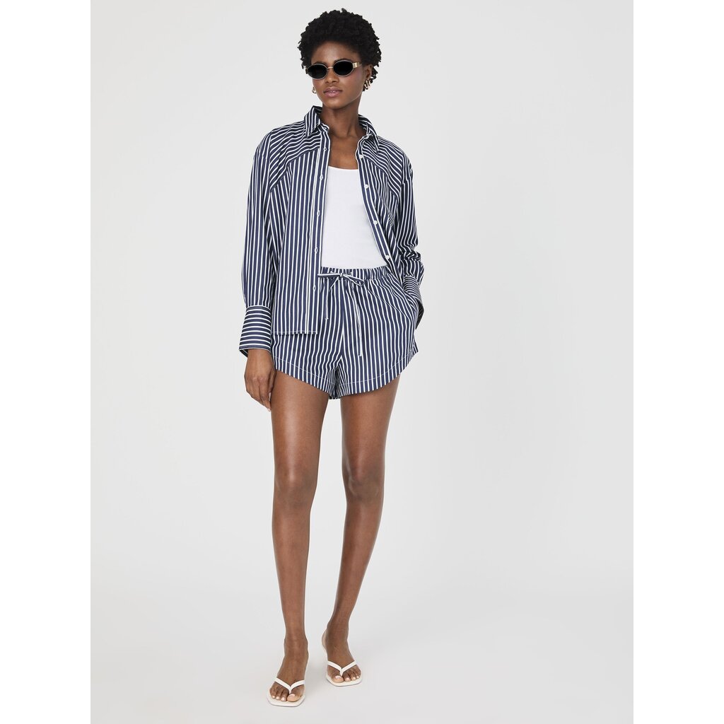 Alexis Cotton Drawstring Short Marine S